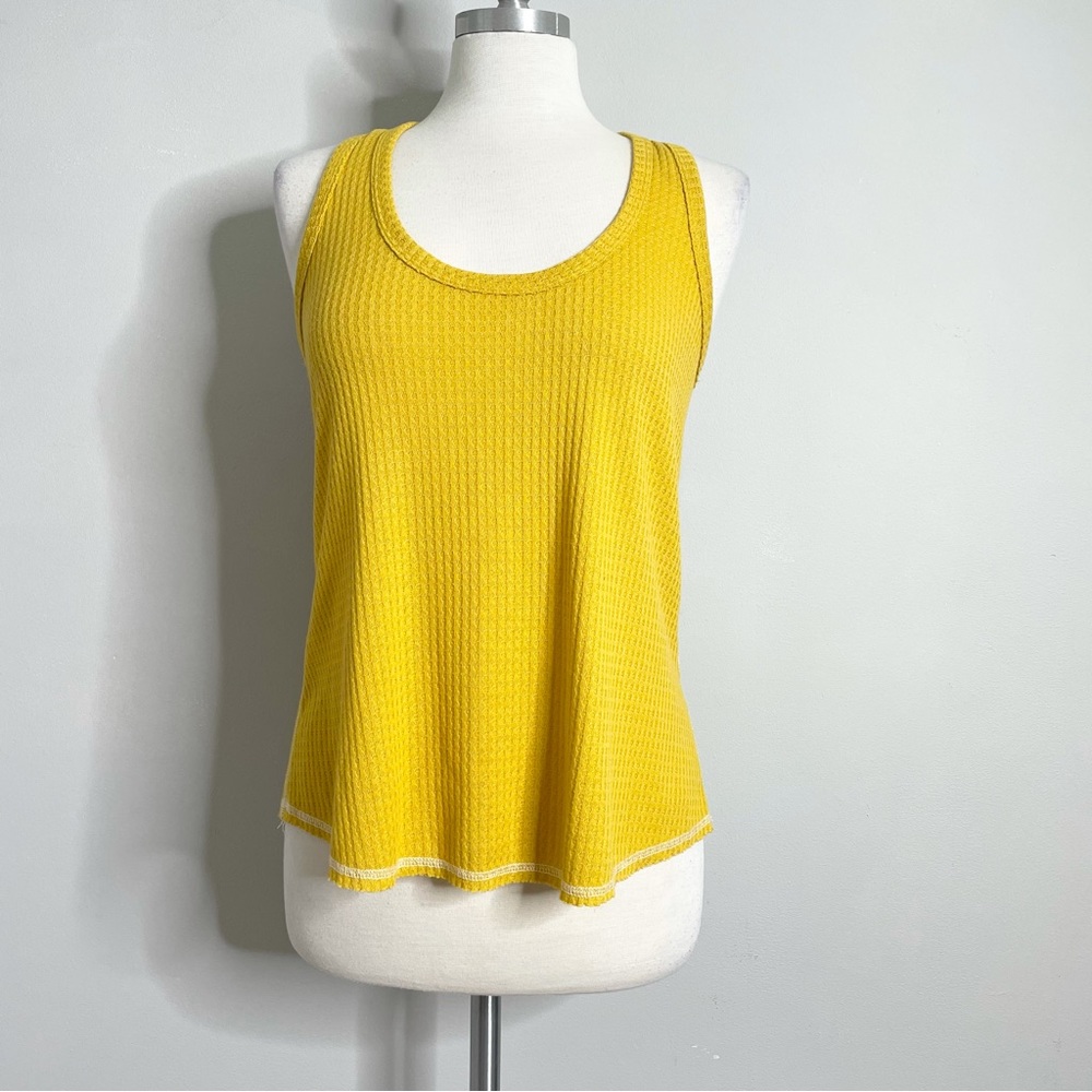 Socialite Waffle Knit Racerback Tank Top